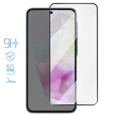 Protector de Pantalla de Cristal Templado Full Cover para Samsung Galaxy A35 – Borde Negro