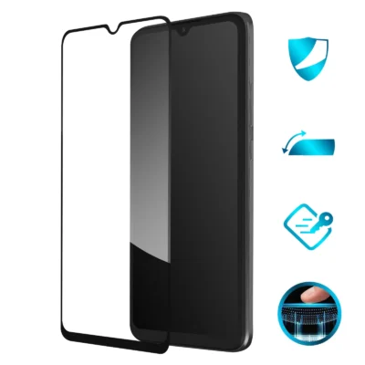 Protector de Pantalla de Cristal Templado Full Cover para Xiaomi Redmi 10C – Borde Negro