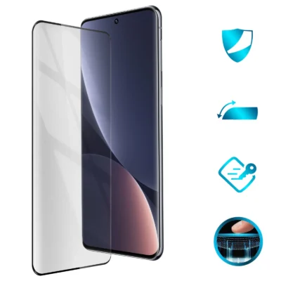 Protector de Pantalla de Cristal Templado Full Cover para Xiaomi 12 – Borde Negro