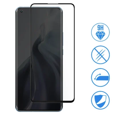 Protector de Pantalla de Cristal Templado Full Cover para Xiaomi 11T – Borde Negro