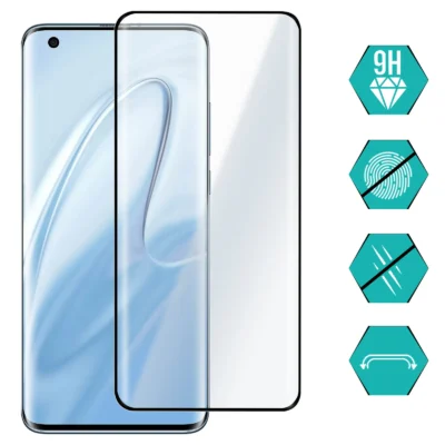 Protector de Pantalla de Cristal Templado Full Cover para Xiaomi 10 – Borde Negro