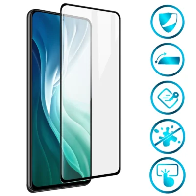 Protector de Pantalla de Cristal Templado Full Cover para Xiaomi Poco F1 – Borde Negro
