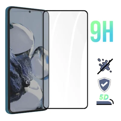 Protector de Pantalla de Cristal Templado Full Cover para Xiaomi Poco X5 Pro – Borde Negro