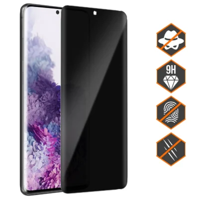 Protector de Pantalla de Privacidad para Samsung Galaxy S20 Plus – Cristal Templado Full Cover Antiespía
