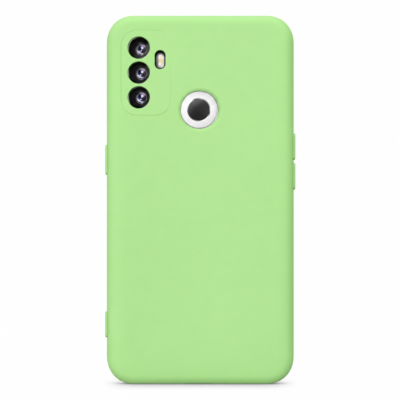 Funda de Silicona con Protección de Cámara – Antigolpes y Tacto Suave para Oppo A32/A53/A53S - Verde
