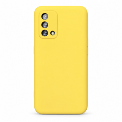 Funda de Silicona con Protección de Cámara – Antigolpes y Tacto Suave para Oppo A95 / A74 / Reno 6 Lite - Amarillo