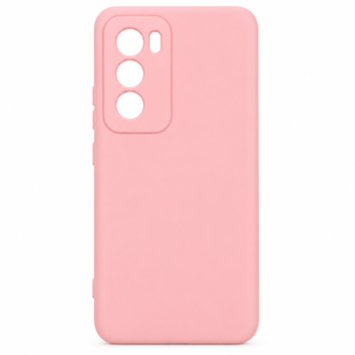 Funda de Silicona con Protección de Cámara – Antigolpes y Tacto Suave para Oppo Reno 12 Pro - Rosa