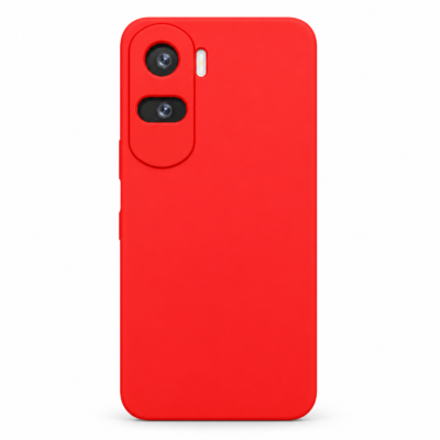 Funda de Silicona con Protección de Cámara – Antigolpes y Tacto Suave para Honor 90 Lite - Rojo