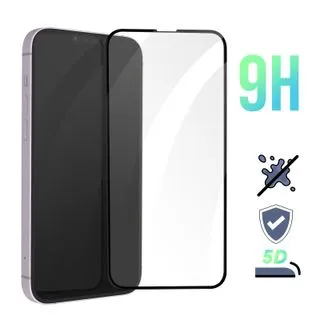 Protector de Pantalla de Cristal Templado Full Cover para iPhone 13 – Borde Negro