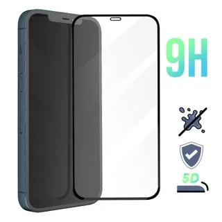 Protector de Pantalla de Cristal Templado Full Cover para iPhone 12 Pro Max – Borde Negro
