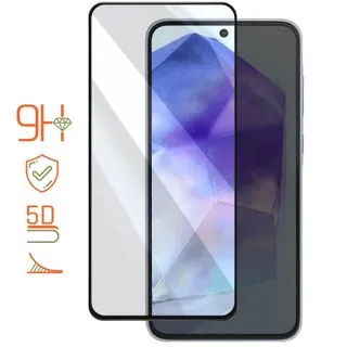 Protector de Pantalla de Cristal Templado Full Cover para Samsung Galaxy A55 – Borde Negro