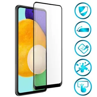 Protector de Pantalla de Cristal Templado Full Cover para Samsung Galaxy A52S – Borde Negro