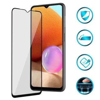 Protector de Pantalla de Cristal Templado Full Cover para Samsung Galaxy A32 5G – Borde Negro