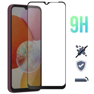 Protector de Pantalla de Cristal Templado Full Cover para Samsung Galaxy A14 – Borde Negro