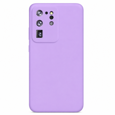 Funda de Silicona con Protección de Cámara – Antigolpes y Tacto Suave para Samsung Galaxy S20 Ultra - Morado