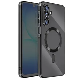 Funda Magnética MagSafe para Samsung Galaxy A17 con Marco Metálico y Protección de Cámara - Negro