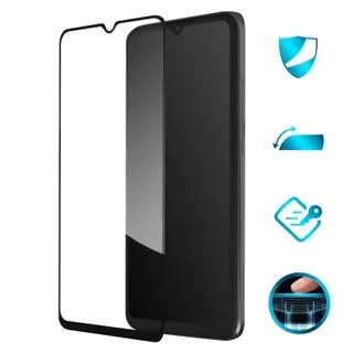 Protector de Pantalla de Cristal Templado Full Cover para Xiaomi Redmi 10C – Borde Negro