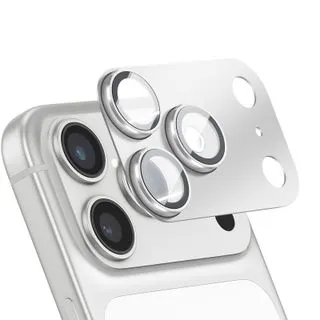 Protector de Cámara Trasera Completo para iPhone 17 Pro Max – Cristal Templado y Protección de Lentes - Plata