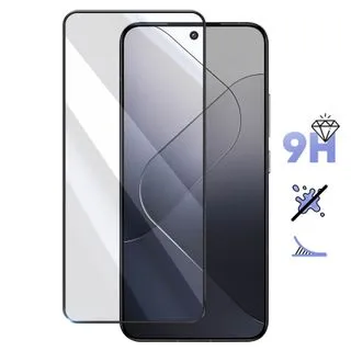 Protector de Pantalla de Cristal Templado Full Cover para Xiaomi 14 – Borde Negro