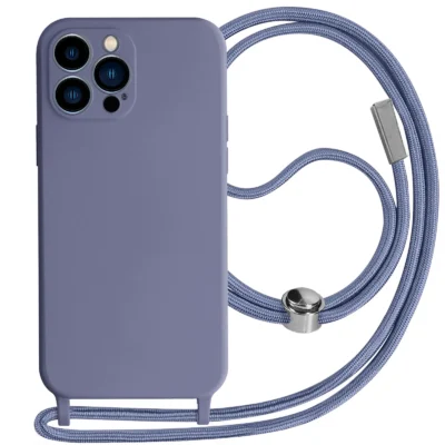 Funda con Cordón para iPhone 13 Pro - Morado