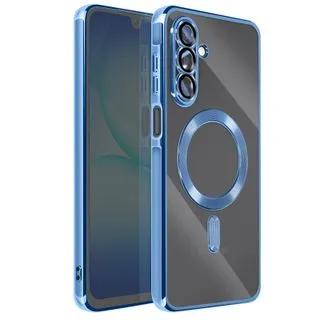 Funda Magnética MagSafe para Samsung Galaxy A17 con Marco Metálico y Protección de Cámara - Azul