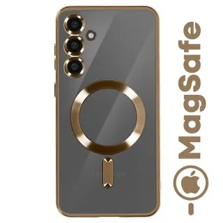 Funda Magnética MagSafe para Samsung Galaxy S25 con Marco Metálico y Protección de Cámara - Oro