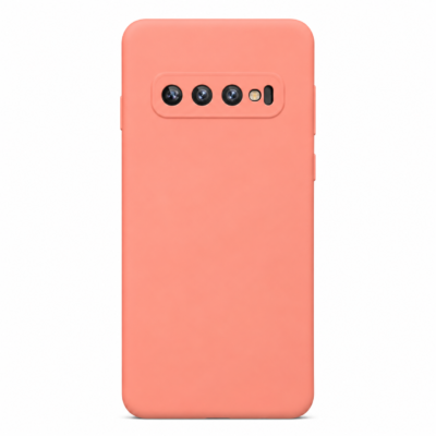Funda de Silicona con Protección de Cámara – Antigolpes y Tacto Suave para Samsung Galaxy S10 Plus - Rosa