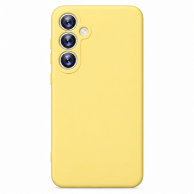 Funda de Silicona con Protección de Cámara – Antigolpes y Tacto Suave para Samsung Galaxy A14 - Amarillo