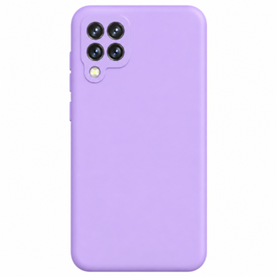 Funda de Silicona con Protección de Cámara – Antigolpes y Tacto Suave para Samsung Galaxy A12 - Morado