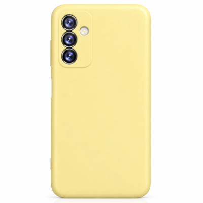 Funda de Silicona con Protección de Cámara – Antigolpes y Tacto Suave para Samsung Galaxy A13 - Amarillo