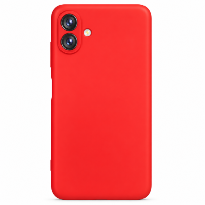 Funda de Silicona con Protección de Cámara – Antigolpes y Tacto Suave para Samsung Galaxy A07 - Rojo