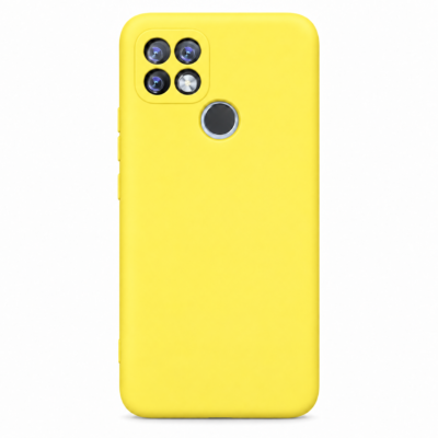 Funda de Silicona con Protección de Cámara – Antigolpes y Tacto Suave para Oppo A15/A15S/A35 - Amarillo