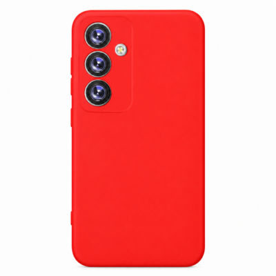 Funda de Silicona con Protección de Cámara – Antigolpes y Tacto Suave para Samsung Galaxy A15 - Rojo