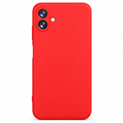 Funda de Silicona con Protección de Cámara – Antigolpes y Tacto Suave para Samsung Galaxy A05 - Rojo