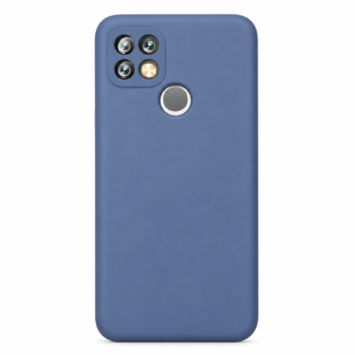 Funda de Silicona con Protección de Cámara – Antigolpes y Tacto Suave para Oppo A15/A15S/A35 - Azul