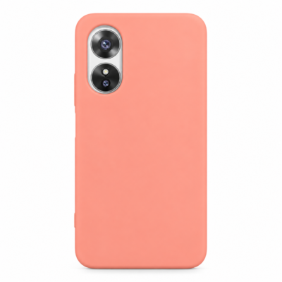 Funda de Silicona con Protección de Cámara – Antigolpes y Tacto Suave para Oppo A17/A17K - Rosa