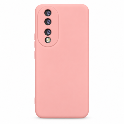 Funda de Silicona con Protección de Cámara – Antigolpes y Tacto Suave para Honor 90 - Rosa