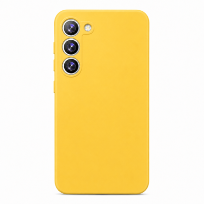 Funda de Silicona con Protección de Cámara – Antigolpes y Tacto Suave para Samsung Galaxy S23 - Amarillo