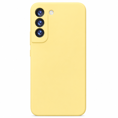 Funda de Silicona con Protección de Cámara – Antigolpes y Tacto Suave para Samsung Galaxy S21 FE - Amarillo