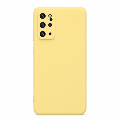 Funda de Silicona con Protección de Cámara – Antigolpes y Tacto Suave para Samsung Galaxy S20 Plus - Amarillo