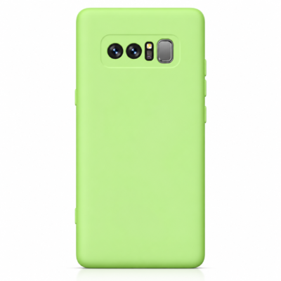 Funda de Silicona con Protección de Cámara – Antigolpes y Tacto Suave para Samsung Galaxy Note 8 - Verde