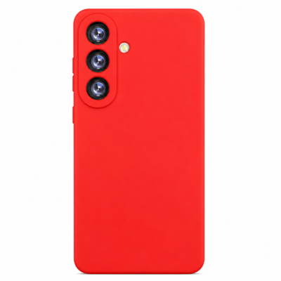 Funda de Silicona con Protección de Cámara – Antigolpes y Tacto Suave para Samsung Galaxy S26 Plus - Rojo