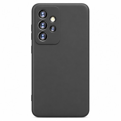 Funda de Silicona con Protección de Cámara – Antigolpes y Tacto Suave para Samsung Galaxy A23 - Negro