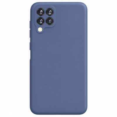 Funda de Silicona con Protección de Cámara – Antigolpes y Tacto Suave para Samsung Galaxy A12 - Azul