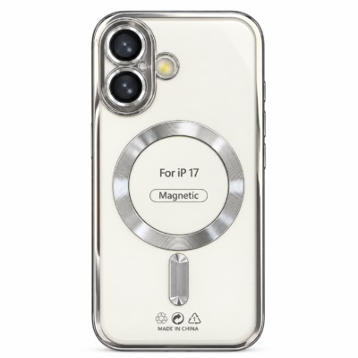 Funda Magnética MagSafe con Protección de Cámara para iPhone 17 - Plata