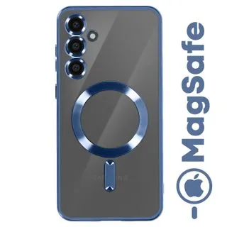 Funda Magnética MagSafe para Samsung Galaxy S25 con Marco Metálico y Protección de Cámara - Azul