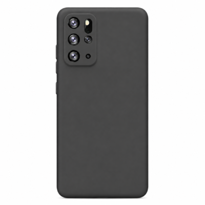 Funda de Silicona con Protección de Cámara – Antigolpes y Tacto Suave para Samsung Galaxy S20 Plus - Negro