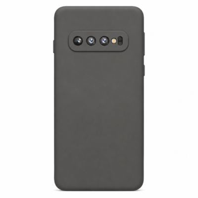 Funda de Silicona con Protección de Cámara – Antigolpes y Tacto Suave para Samsung Galaxy S10 Plus - Negro