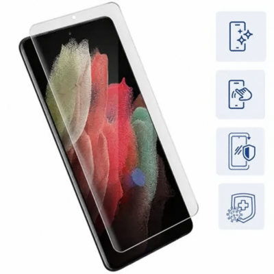 Cristal Templado Full Cover para Samsung Galaxy S21 Ultra– Sin Bordes Negros, Alta Transparencia
