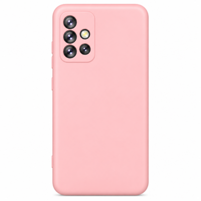 Funda de Silicona con Protección de Cámara – Antigolpes y Tacto Suave para Samsung Galaxy A51 - Rosa